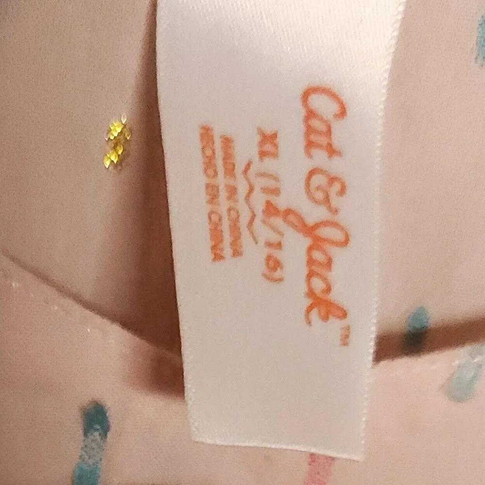 Cat & Jack Girls Pink Textured Swimsuit Coverup 14-16